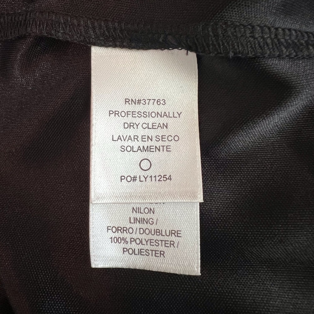 Laundry by Shelli Segal Vintage 90s Ruched Lace Little Black Dress Women’s Sz 6 - Picture 10 of 12